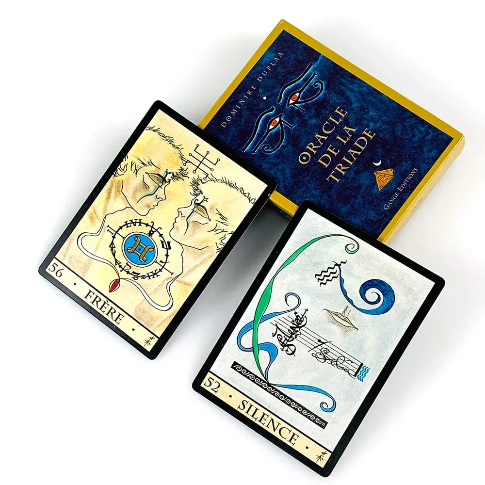 Oracle De La Triade Oracle Cards French Version Cards Game Spiritual Divination Oracle Cards With Guidebook for Beginners — image 1