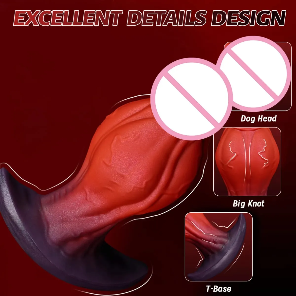 Realistic Dildo Big Knot Wearable Anal Plug Liquid Silicone Butt Plug Vaginal Anal Prostate Massage Adult Sex Toys For Women Men