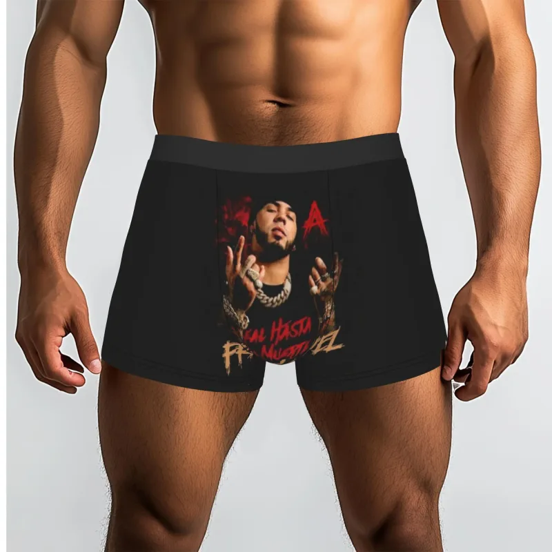 Male Funny A-Anuel AA Underwear Boxer Briefs Stretch Shorts Panties Underpants — image 11
