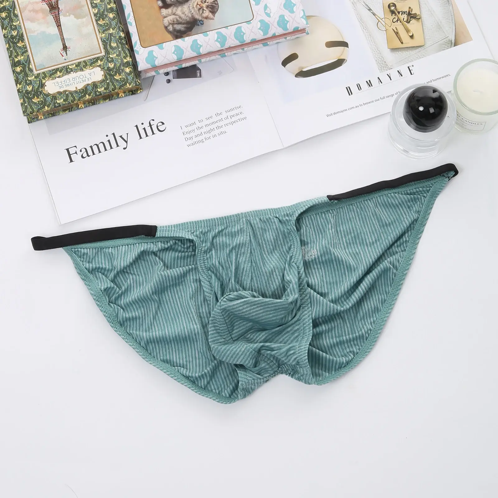 Briefs Sexy Man Underwear Men's Bulge Pouch String Mini Panties Men Low Waist Bikini Lingerie Underpants Slips Hombre — image 8