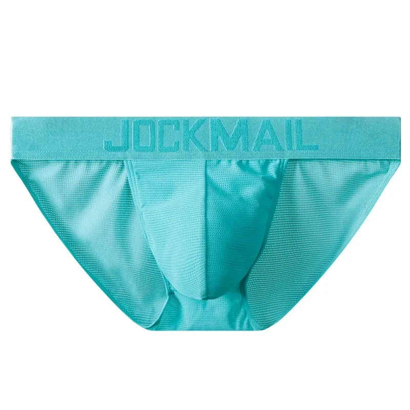 Jockmail Mans Underwear Gay Brief Nylon Mesh Sexy Low Waist Ropa Interior Hombre Letter Embroidery Sissy Panties Male Lingerie — image 35