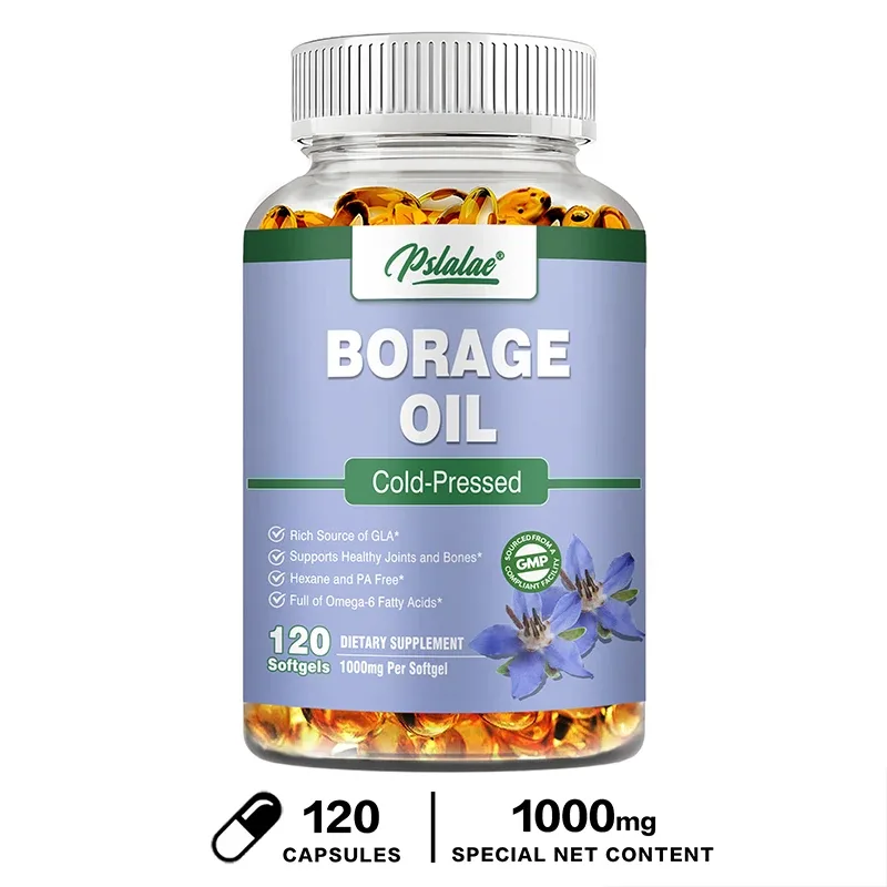 Borage Oil Capsules - Helps Maintain Skin Joint and Bone Health Relieves Cellular Stress and Provides Antioxidant Support — image 10