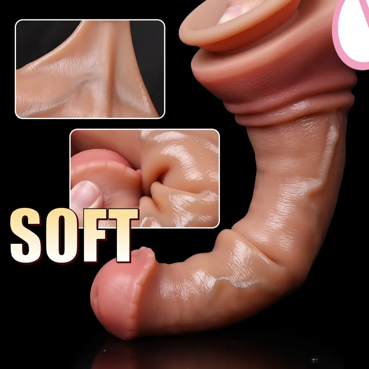 Horse Dildo Sliding Foreskin Ejaculating Penis Vagina Monster Dildos for Women Water Spray Penis Anal Plug Sexy Adult Sex Toy 18