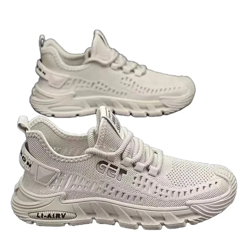 New Men's Sneakers Thick Sole Comfortable Casual Shoes Lightweight Breathable Fashion Running Shoes Luxury Male Tenis Masculino — image 6