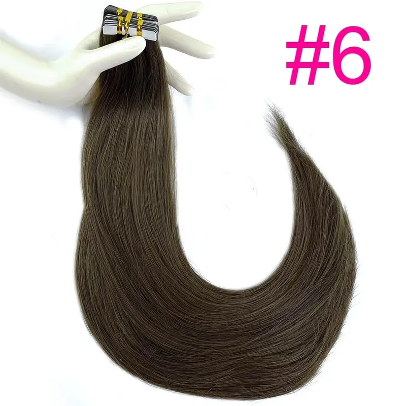 Blonde Seamless Tape in Hair Extensions Human Hair Skin Weft PU Tape on 20 PCS 18'-30' Length Easy Installation Hair Extensions — image 27