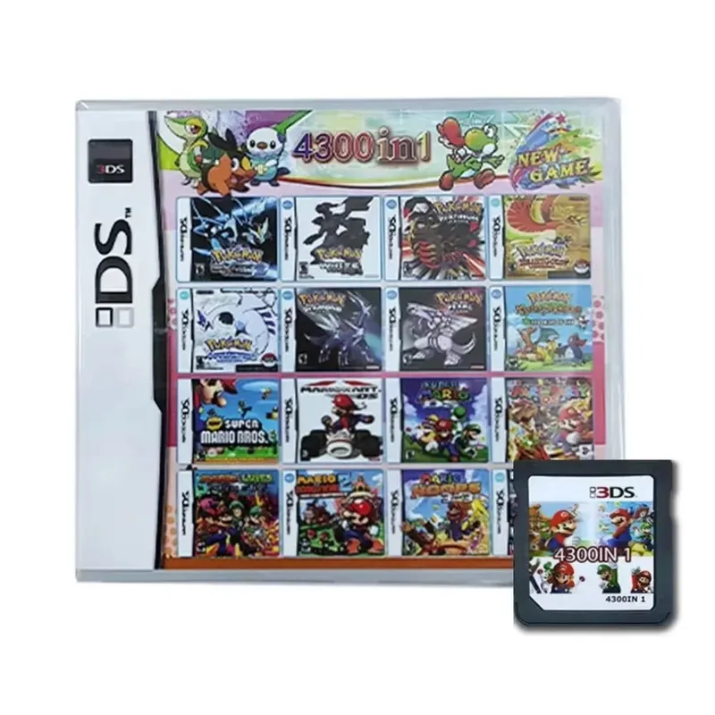 4300 500 520 482 In 1 NDS Multi Game Card Retro Game Cartridge With Box For DS Lite DSi 3DS Game Collection