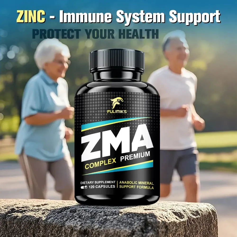 Buy 2 Get 2 Free! Easter Gift ZMA Supplements Capsules with Zin Vitamin B-6 Support Energy Brain Overall Health — image 5