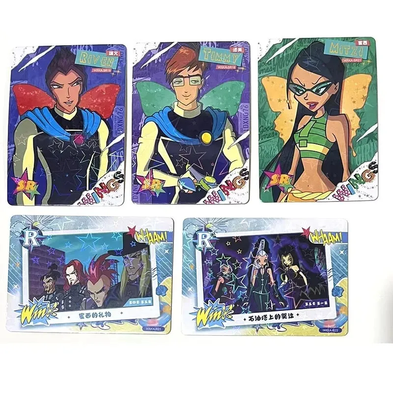 Genuine Winx Club Card Magic Bag Fairy Bag Fairy Wonderland Cards Bloom Stella Flora Anime Cards Toys Customized Birthday Gifts — image 5