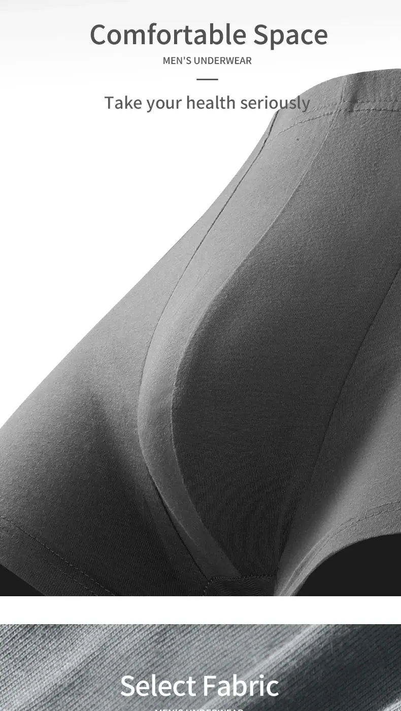 Lot de 3 Boxers de sport respirants en coton pur pour hommes, sous-vêtements d'été de grande taille, slips en coton fin pour garçons