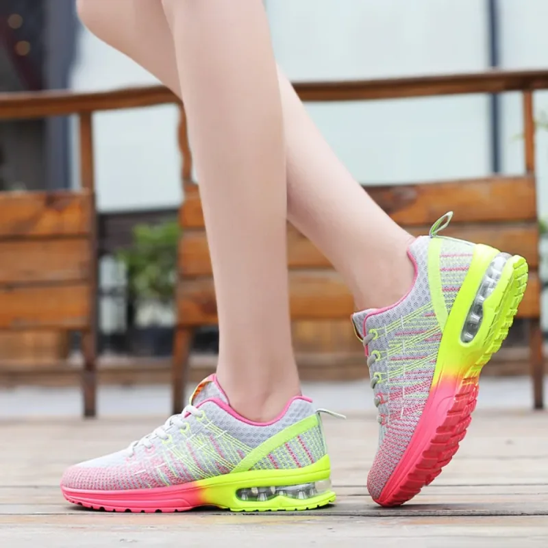 Women Sports Shoes Outdoor High Quality Running Shoes Breathable Athletics Casual Sneaker Ladies Non-slip Sport Walking Shoes — image 3