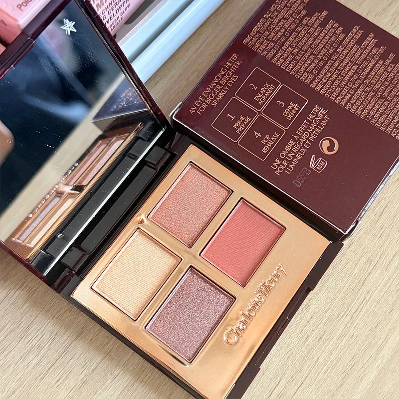 Charlotte Tilbury Four Color Palette Pillow Talk Eraggera Eyes Small Gold Tube Lipstick Madaling Mag-apply ng Makeup Portable Cosmetics