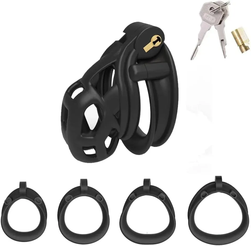 Sex Toys for Men Adult Hot Sale Waist Belt Male Chastity Cock Cage Penis Sleeve Cockrings Erotic Urethral Lock Bondage Sex Toys — image 1