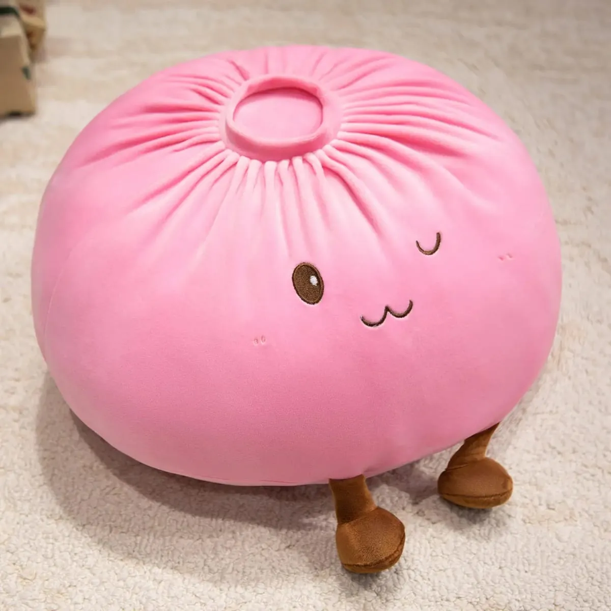 40cm Dumpling Plush Toy Soft Stuffed Hug Pillow Doll Home Decoration Stress Relief Toy Fans Gift