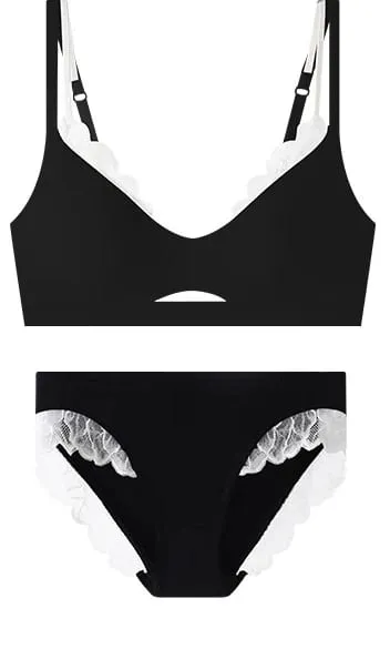 Sexy Push Up Sports Bra & Panties Set Wireless T-shirt Bra for Large Small Bust Plus Size Anti Sagging Seamless Workout Bralette — image 11