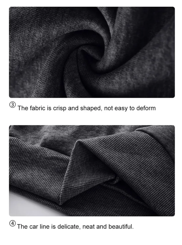 Personalized Customize Autumn Casual Sport Hoodie Men Fleece Team Basic Sweatshirts Street Office Top Daily Comfortable Workwear — image 20