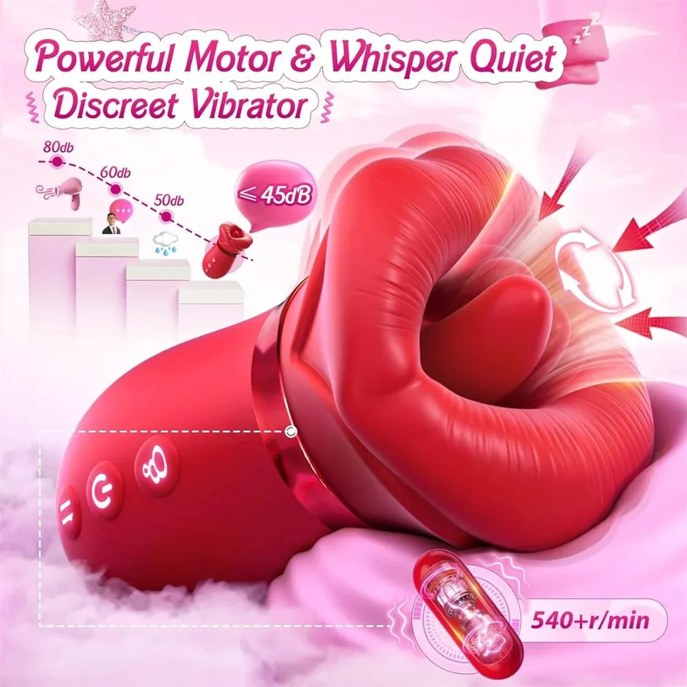 Sex Toys for Women Tongue Licking Breast Sucking Vibrator G-spot Nipples Clitoris Stimulation Female Masturbator Adult Supplies — image 3