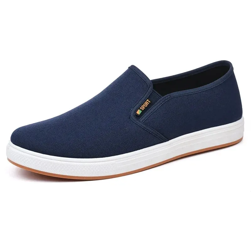 Ανδρικά πάνινα πάνινα παπούτσια Casual Slip-On Βουλκανιζέ ελαφριά ίσια παπούτσια Προσιτές τιμές Δωρεάν αποστολή — image 5