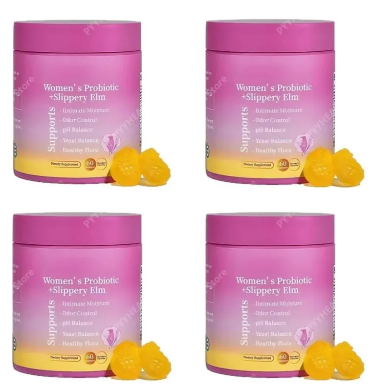 Feminine Wellness Probiotic Gummies with Slippery Elm PH Balance and Flora Support for Women Pineapple Flavor 60 Count — image 10