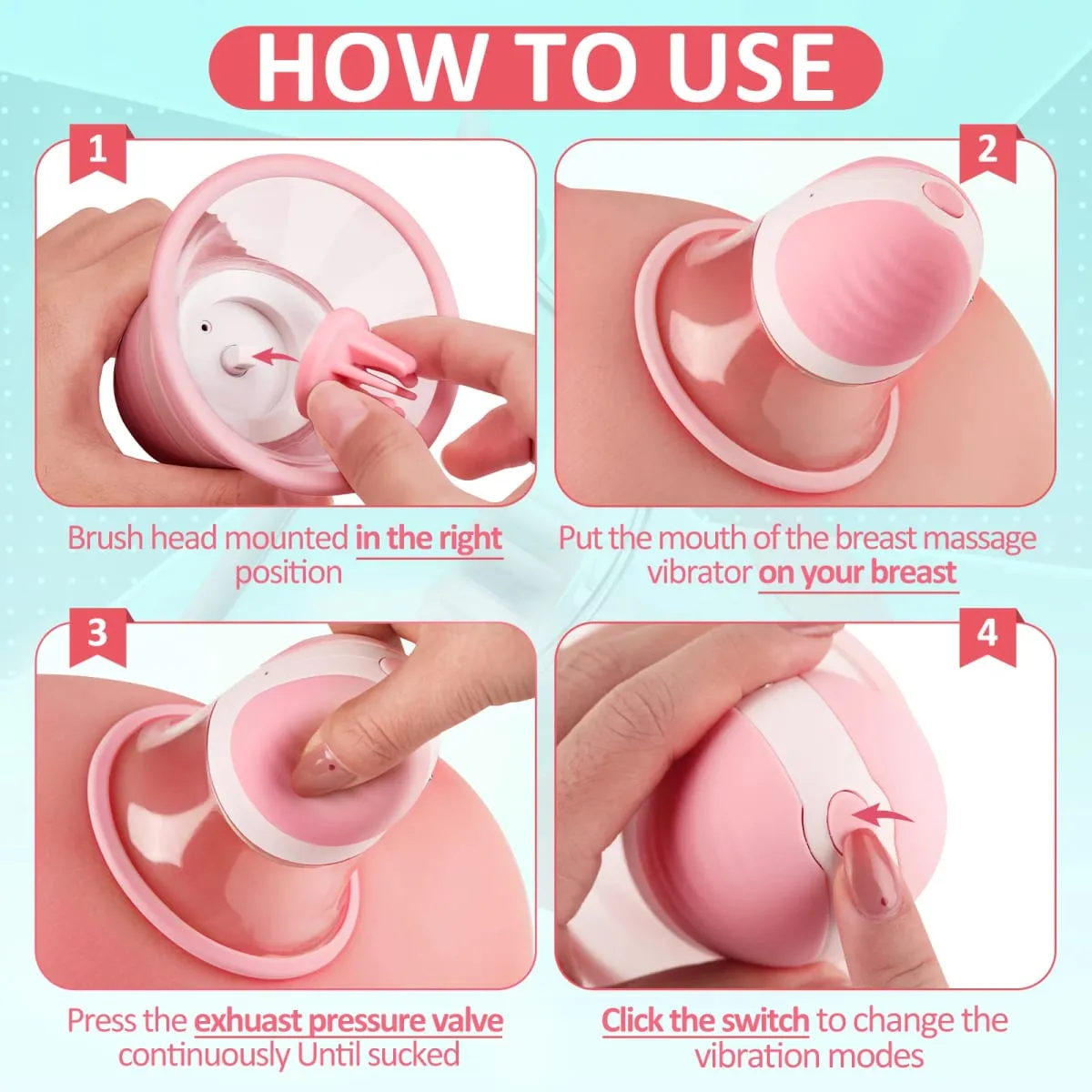 Nipple Licking Vibrator Breast Massager Stimulation Soft Tongue Licker Waterproof Adult Sex Toy for Women