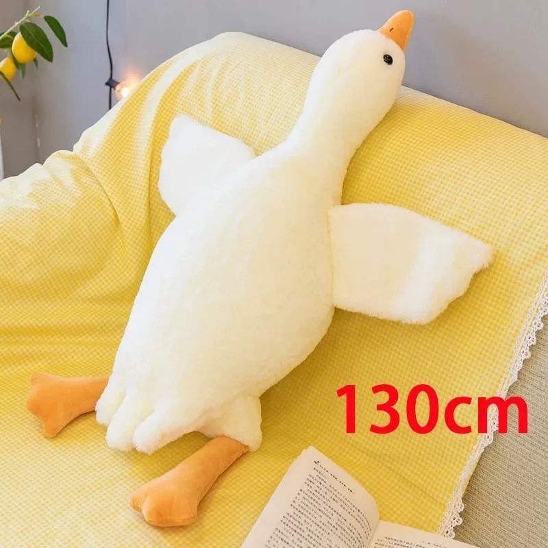 90/130/160/190cm plush baby goose stuffed animal throw pillow for large sofa for bedtime companionship plush pillow as a gift — image 10