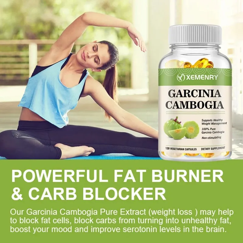 Garcinia Cambogia Capsules - Promotes Metabolism and Digestive Health Increases Intestinal Motility and Maintains Regularity
