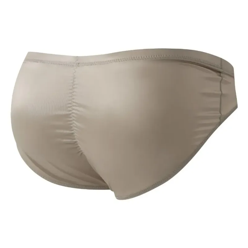 Breathable Low Waist Male Underwear Ice Silk Bulge Pouch Satin Silk Briefs Glossy Shiny Lingerie Men's Triangle Panties Sports — image 16