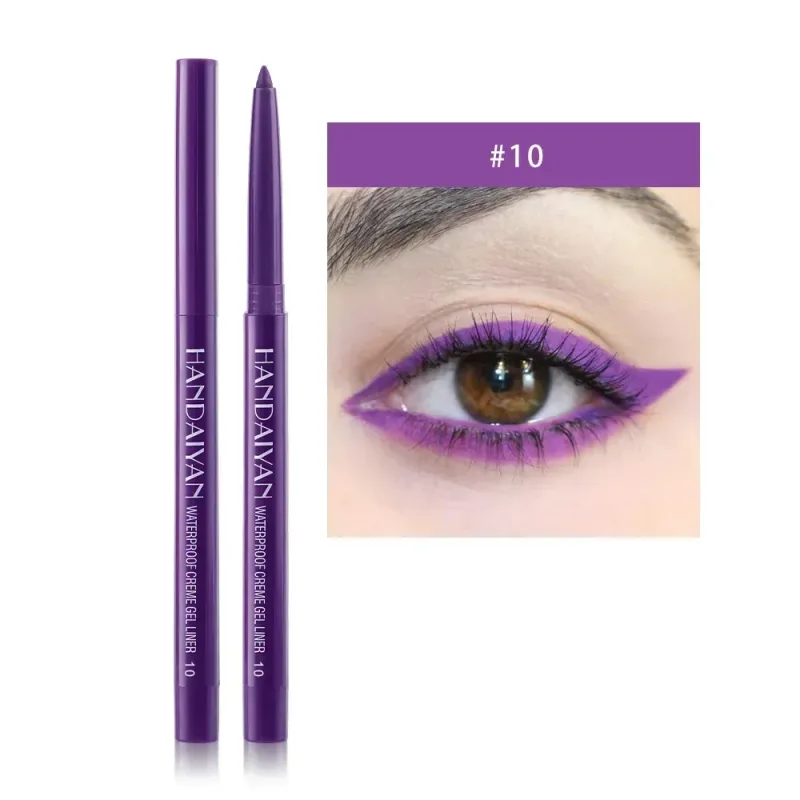 1PC Glitter Shine Eyeliner Gel Pencil Sexy Colorful Long-Lasting Shimmer Makeup Matte Colored Eye Liner Cream Pen Cosmetic Tool — image 17