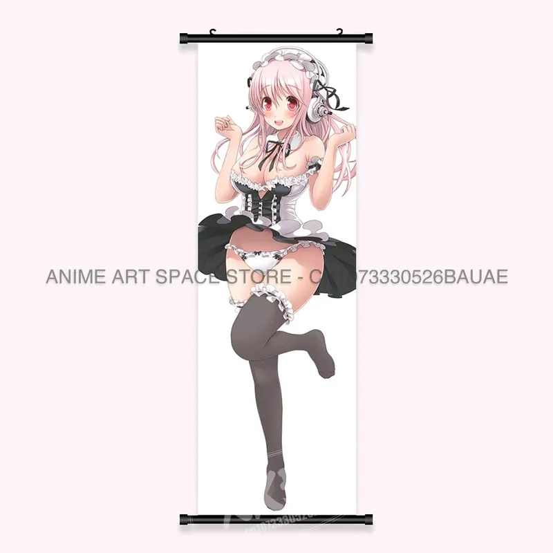 Video game Wall Artwork Canvas Scrolls Picture Anime Movie Role Poster Hanging Painting Print Home Decoration For SUPER SONICO