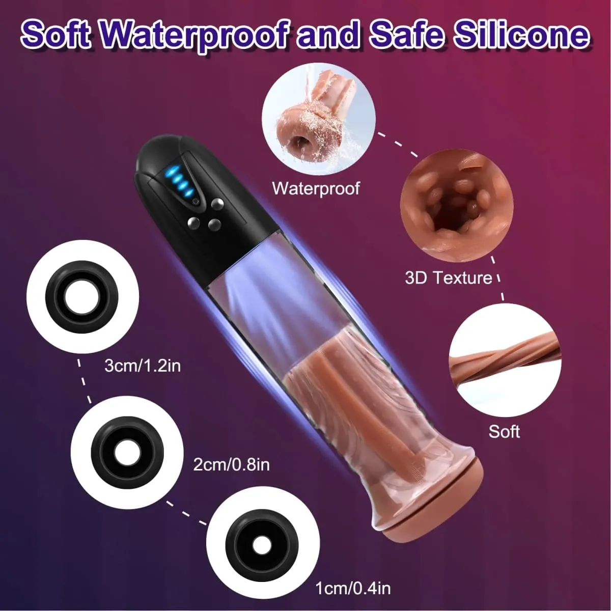 Y-Pao Electric Penis Vacuum Pump Automatic Sucking Cup Real Silicone Pocket Pussy Vibrator Adult Sex Toys for Men