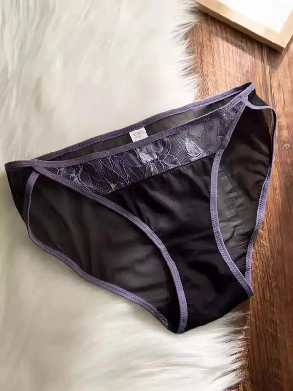 French Style Lace Bra Non Padded Wireless See Through Sexy Demi Cup Lightweight Breathable Summer Lingerie Set Small Bust S-XL — image 13