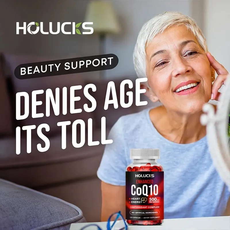 Buy 1 Get 1 Free! CoQ10 500mg Supplement for Heart Health Energy Production & Antioxidant Promotes Radiance Men & Women — image 2