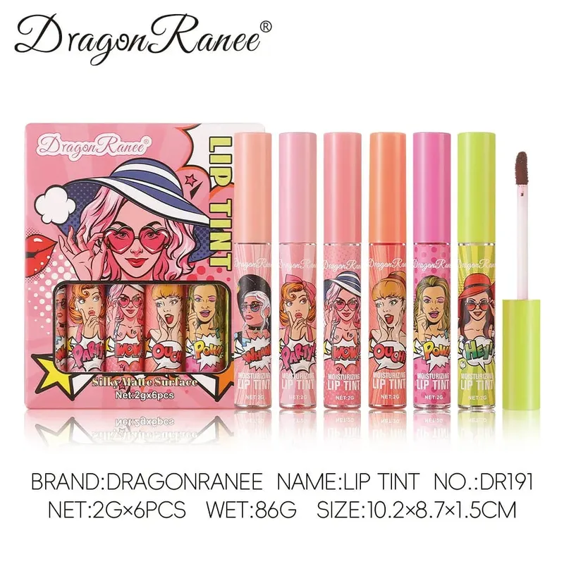Das 6er-Pack Lipgloss-Set lässt sich leicht einfärben und verblasst nicht. Es ist ein Muss für Anfänger mit Lipgloss und Urlaub — image 6