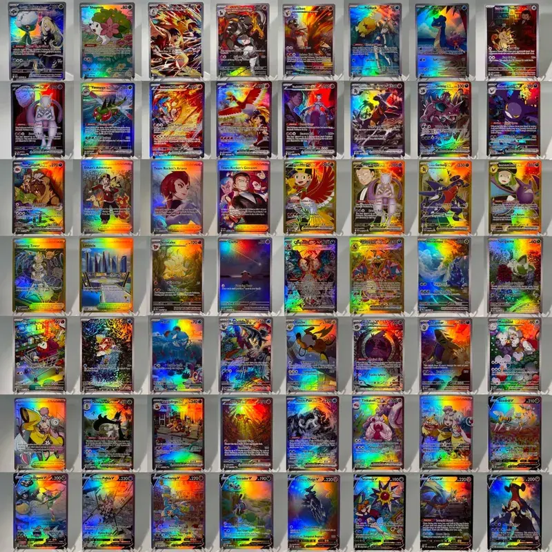 OBF PAL ASR Cards PTCG4-B EX Rainbow Ninetales Cleffa Charizard Rare Collection Battle Toys Gifts for Hobbies