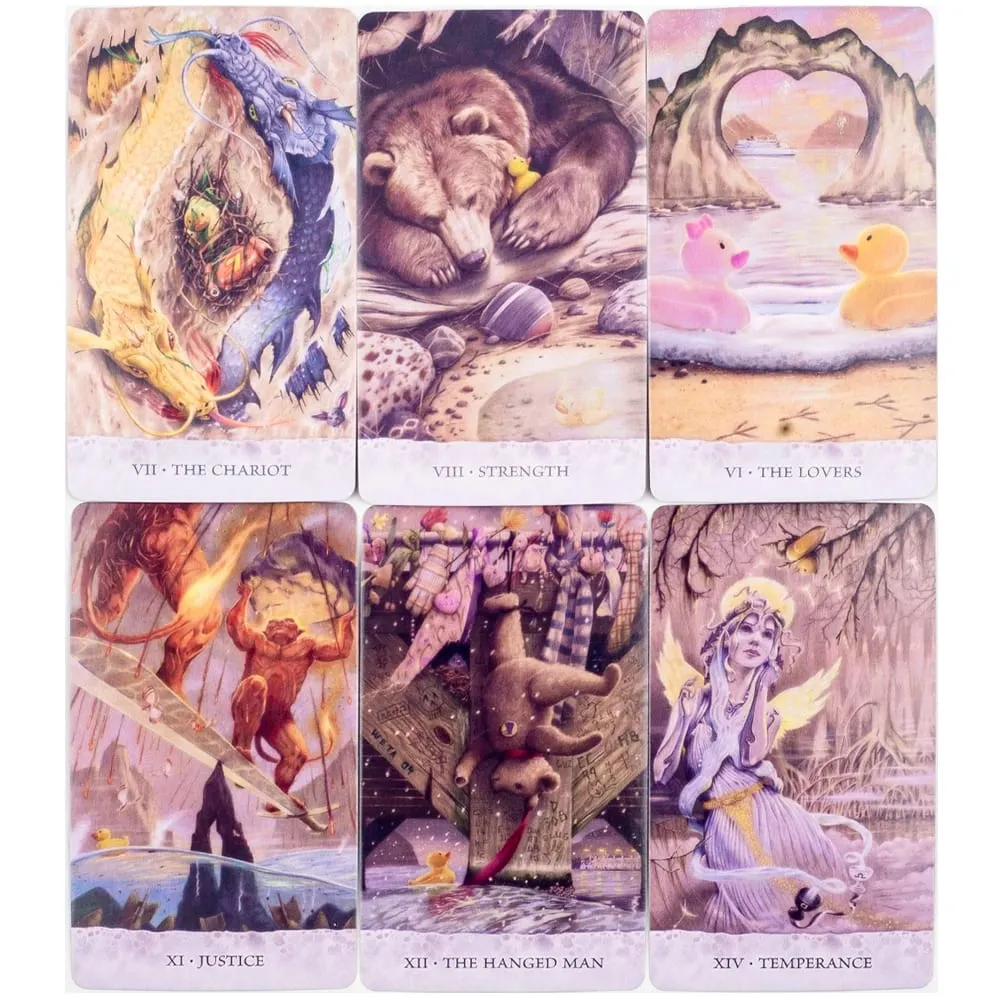 Tarot of Tides: The Adventures of A Duck Named Bob ― Double-embossed Cardstock Unique 78PCS Tarot Deck Board Game Cards — image 5