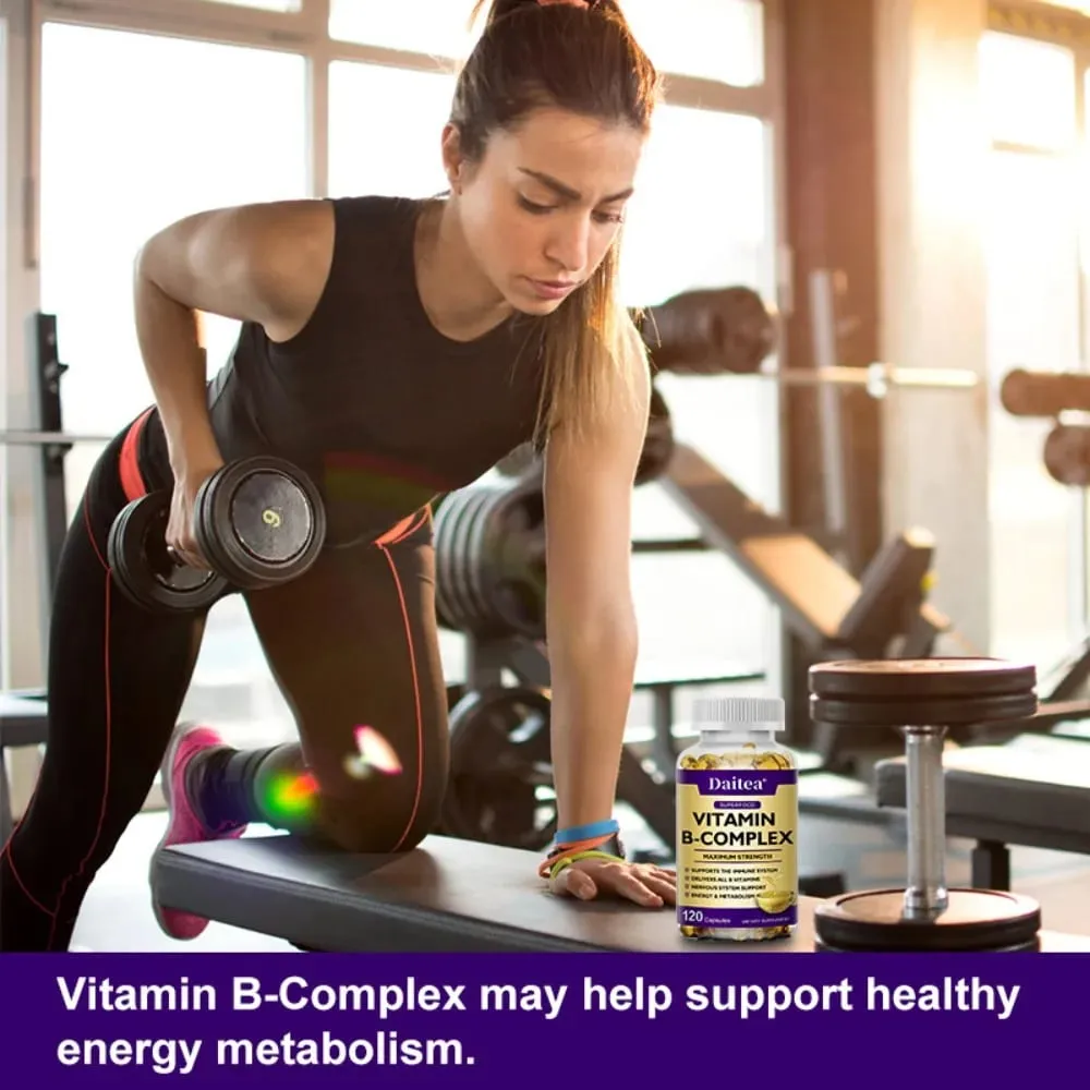 Vitamin B Complex - Immune Support Supplement Promotes Brain Health and Nervous System Boosts Energy and Improves Alertness — image 3