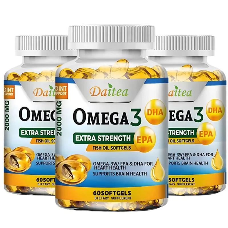 Omega 3 Fish Oil 2000mg Softgels with EPA & DHA Supports Heart Brain Joint & Eye Health Boosts Nerve Function & Immunity — image 11