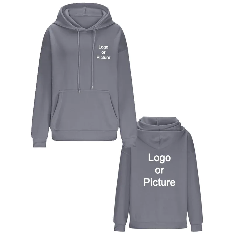 DIY Design bluzy oversize damskie moda spersonalizowane drukowane luźne, z długim rękawem opadające mankiety na ramionach bluzy swetry Sudadera — image 19