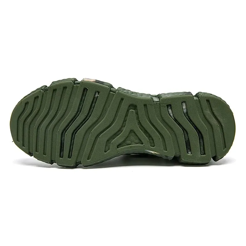 Men's Camouflage Green Sports Shoes Hiking Street Style Slip Outsole and Mesh Upper Series Urban Fashion Fitness Shoes 2025 — image 6