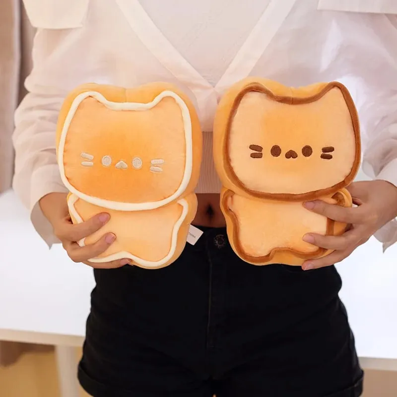 Adorable Cookie Rabbit Plush Toy Small Storage Bag Kawaii Kitten Plushies Room Decor Gift For Girl