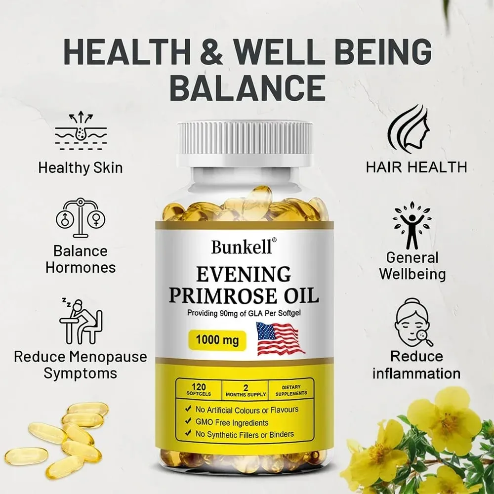Evening Primrose Oil - Anti-oxidation Bone Strengthening Immunity Enhancement Endocrine Health Improvement — image 4