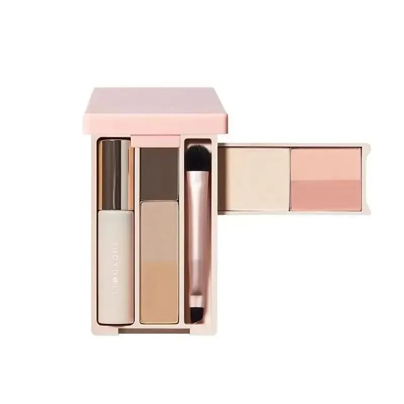 Judydoll Placa abrangente de viagem Mini Grooming Blush Placa de maquiagem integrada Placa de palma conveniente — image 5