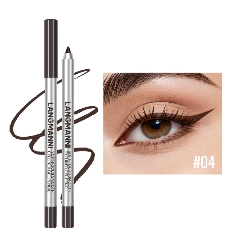 Pearlescent Green Eyeliner Pencil 12 Color Smooth Eye Pigment Glitter Eye Liner Eyeshadow Pen Long-Lasting Waterproof Eye Makeup