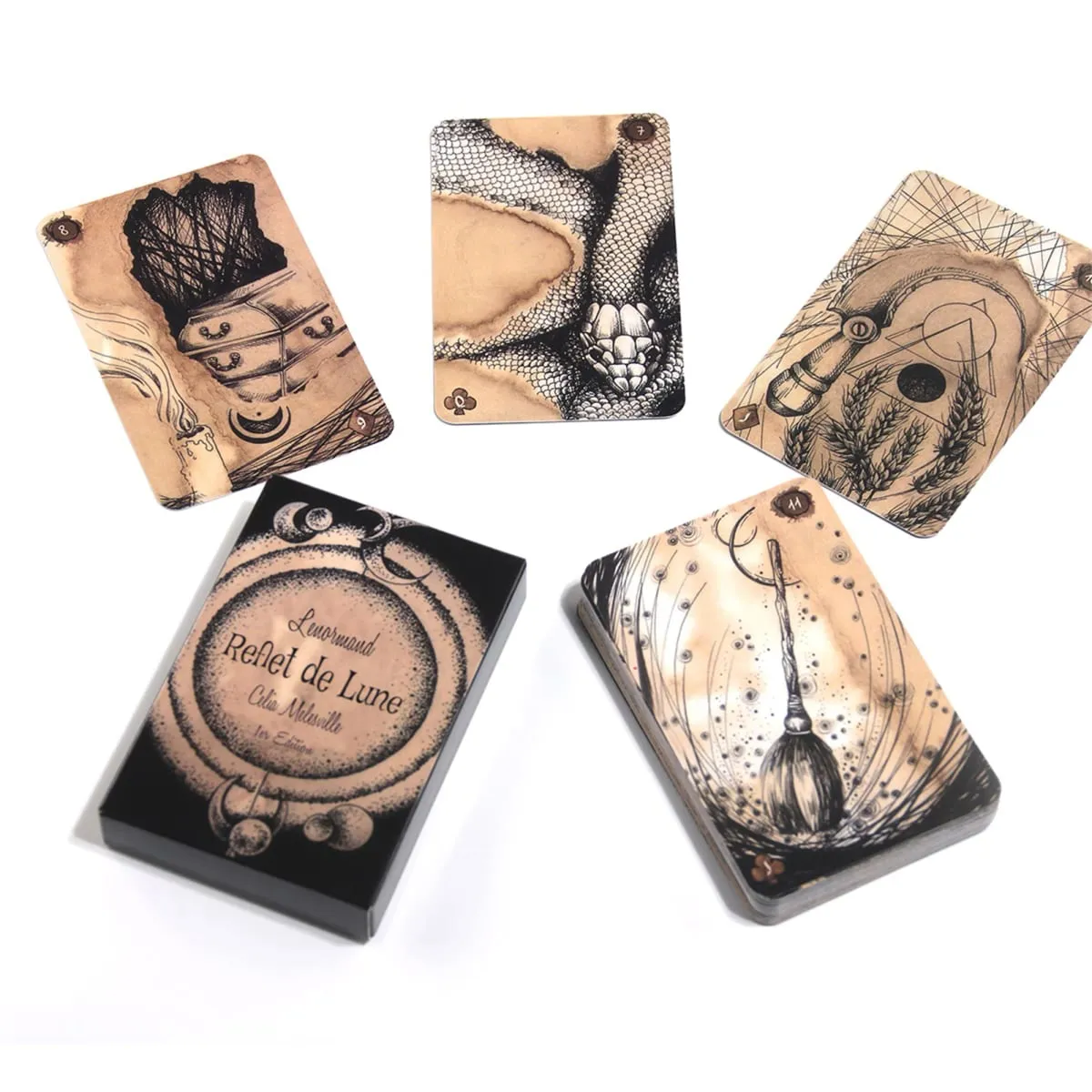 Lenormand Reflet De Lune Lenormand Card Mga Tarot Card Deck Oracle Card Game para sa Pang-adultong Kasayahan Mga Larong Pang-adulto Mga Supplies ng Party Regalo — image 4