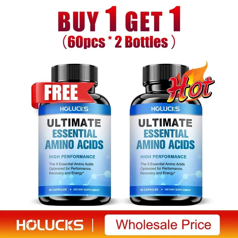 Advanced Body Building Amino Acid Capsules-Helps Increase Strength Endurance Protein Synthesis Build Muscle Mass Abs Energy