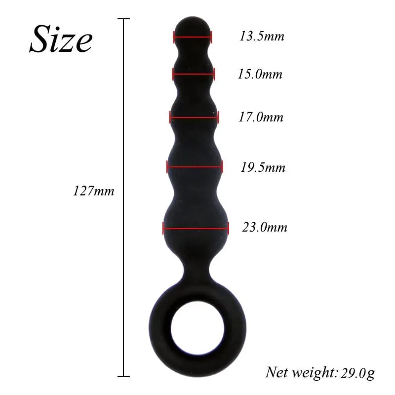 Soft Anal Dildo Butt Plug of Anal Sex Toys Prostate Massager Adult Gay Anal Plug Beads G-spot Erotic Sex Toys For Men Women