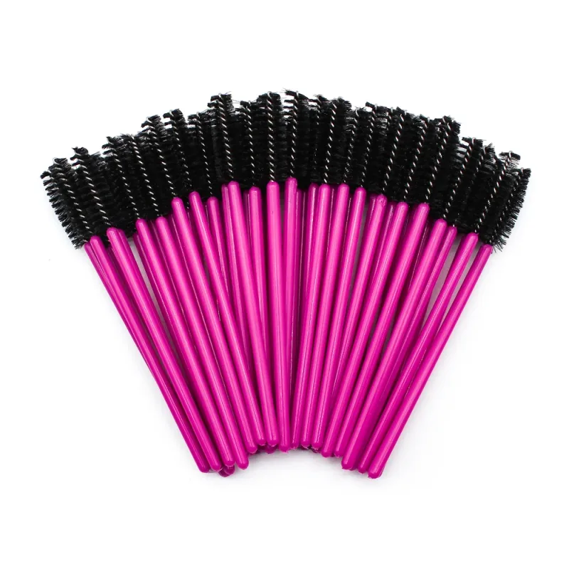 50pcs Disposable Eyelash Brushes Extension Rose Red Eyebrow Brush Mascara Wand Eye Lashes Cosmetic Tool Set Makeup Beauty — image 10