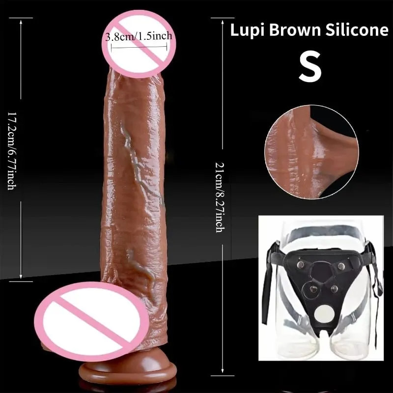 Wearable Strapon Penis for Women Super Long Huge Silicone Dildo Anal Plug Vaginal Adult Standard Size Strap Sex Toys for Wome18n