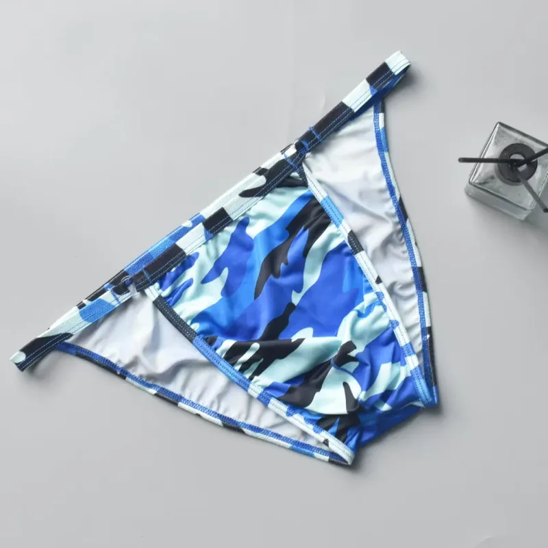 Men's briefs briefs Men's sensible pouch sports wicking sweat breathable mid-waist shorts — image 4