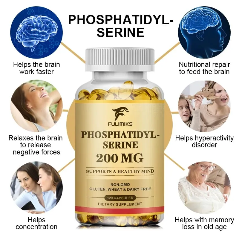 PhosphatidylSerine Capsules High Absorption Supplement for Support Memory Focus Cognitive Sleep and Brain Health — image 3