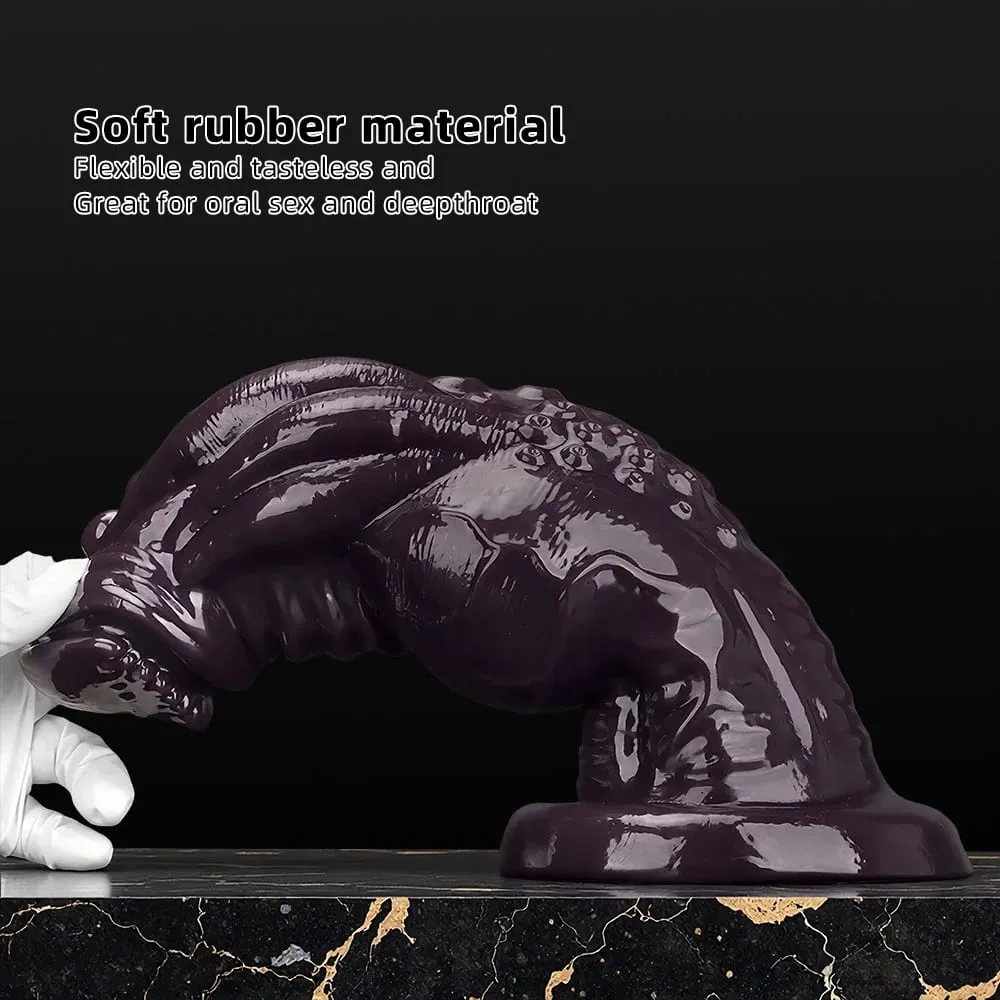 Huge Simulation Hand Fist Dildo Anal Plug Female Male Gay Hand Touching G-spot Vaginal Anal Dilator Sucker Sex Toy Adult Games — image 2